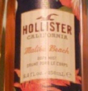 Hollister body spray